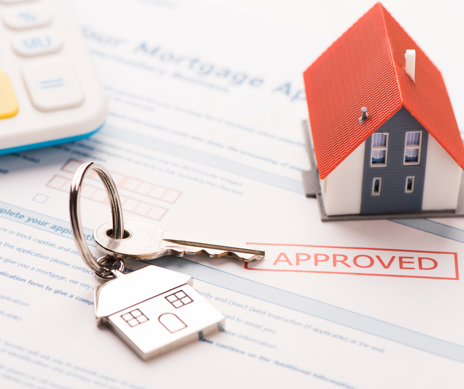 Mesa homebuyers reviewing pre-approval documents with realtor