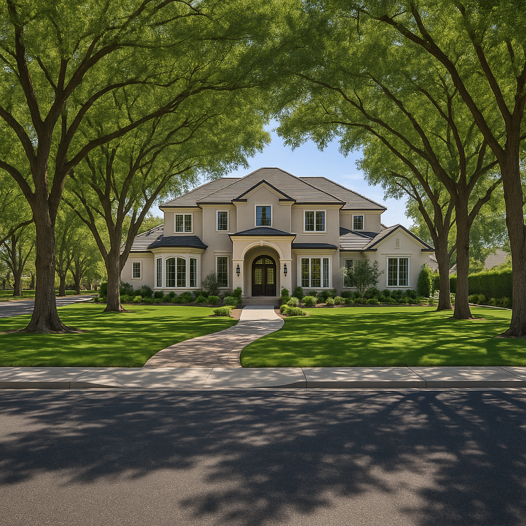 Luxury gated community The Pecans in Queen Creek with pecan trees