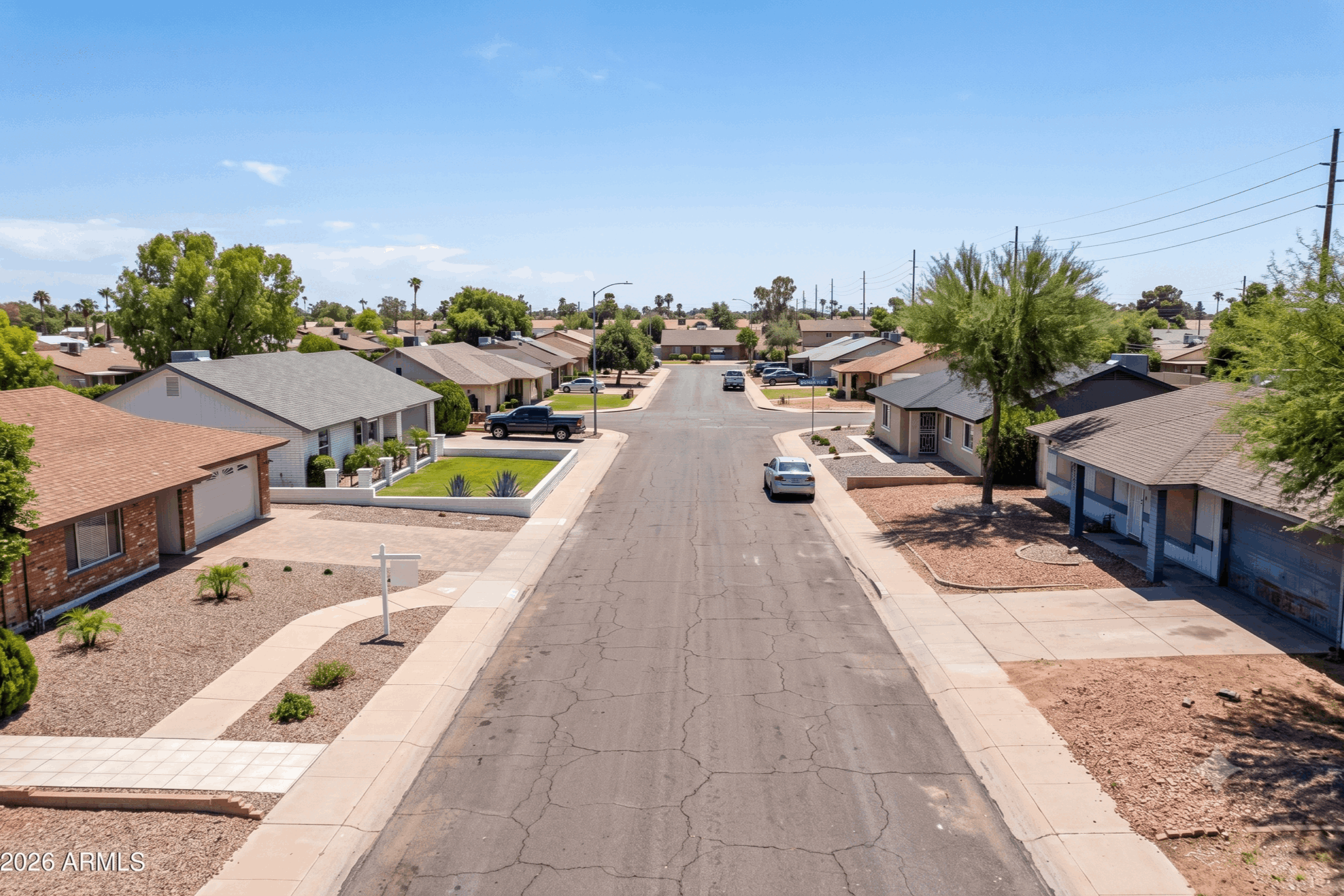 Older homes in Dobson Ranch Mesa Arizona with varied updates