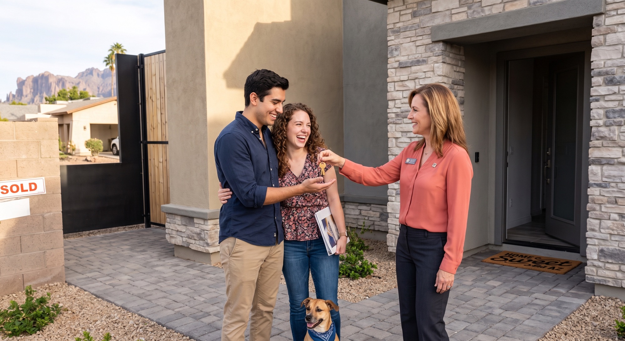 First-time home buyer purchasing a house with zero down in Arizona