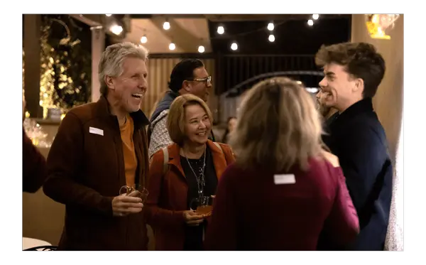 Grayson and group laughing