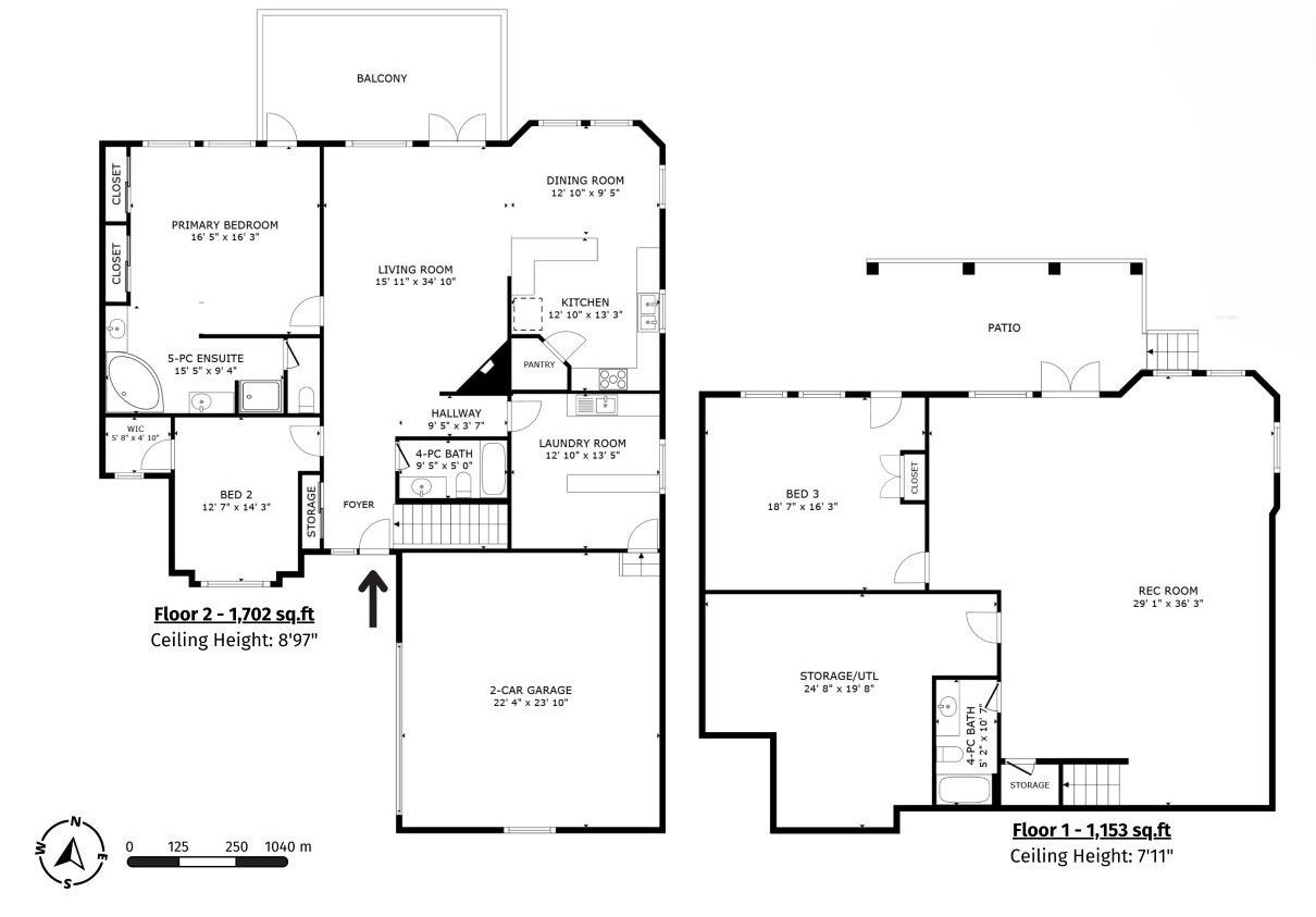 Floor Plan main level 1370 Bullmoose
