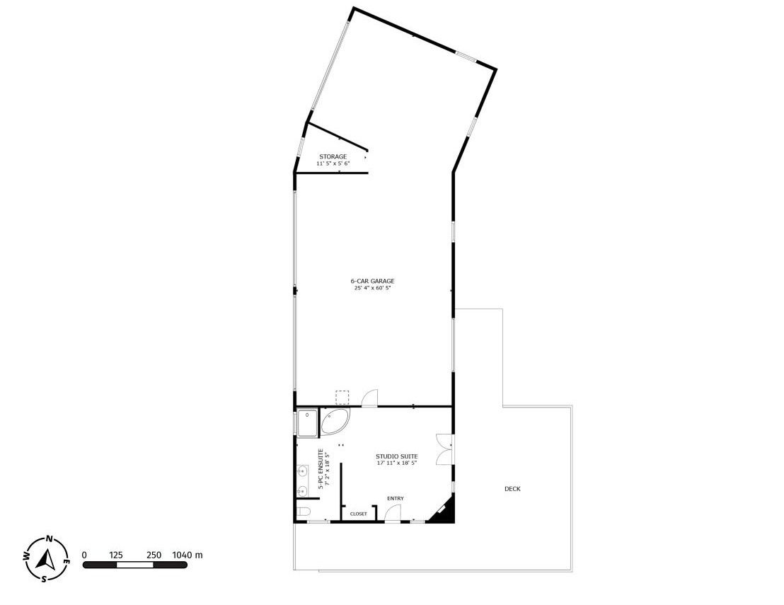 1370 Bullmoose Way Floor Plan Garage and Suite