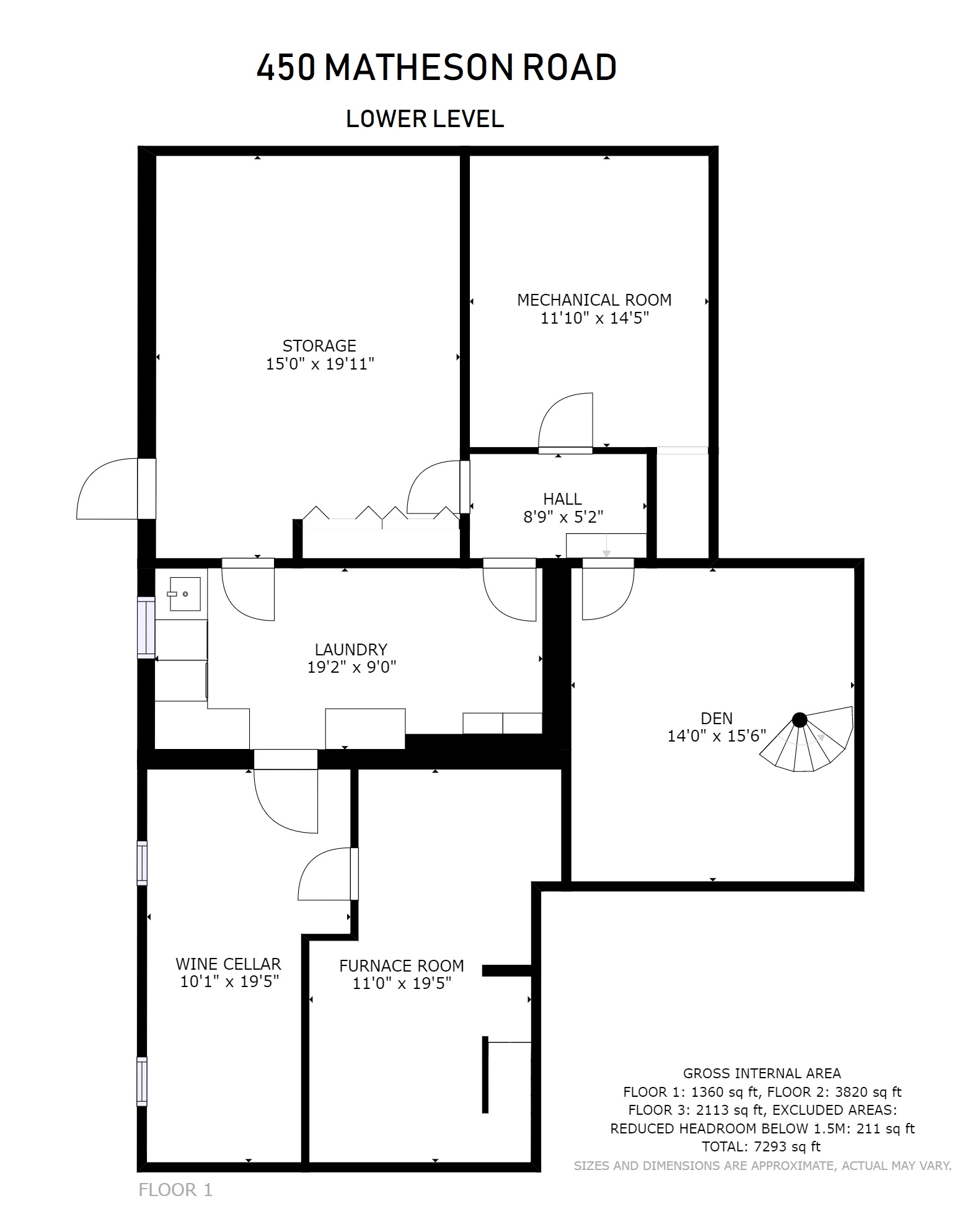 Lower Level Floor Plan (Basement)