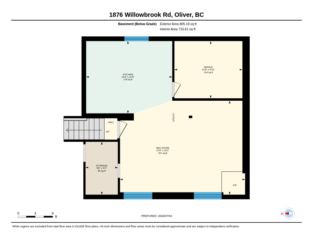 Floor Plan 1876 Willowbrook Rd