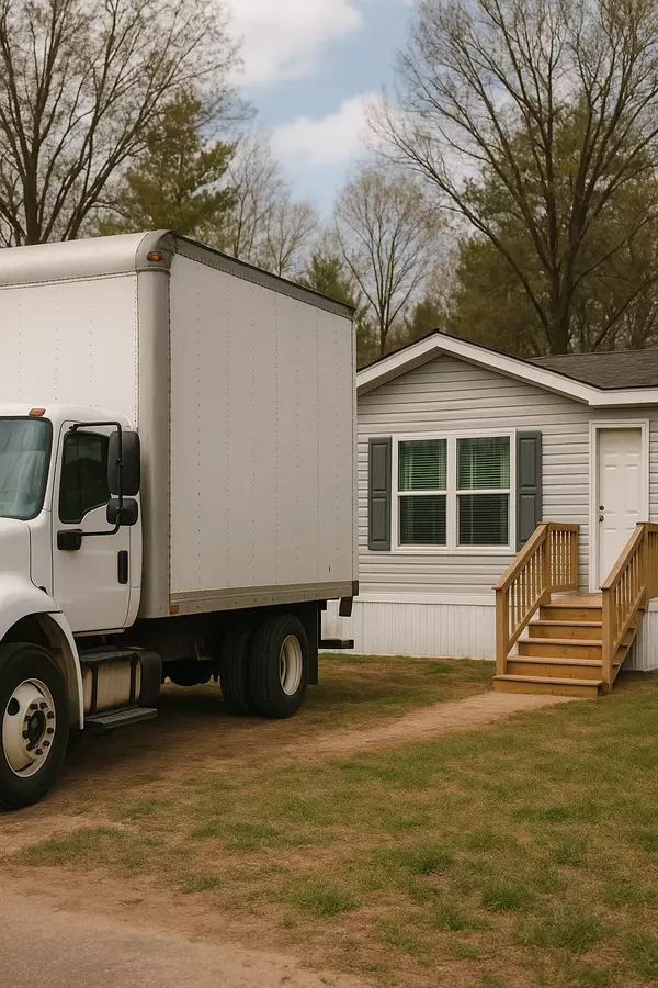 man moving truck