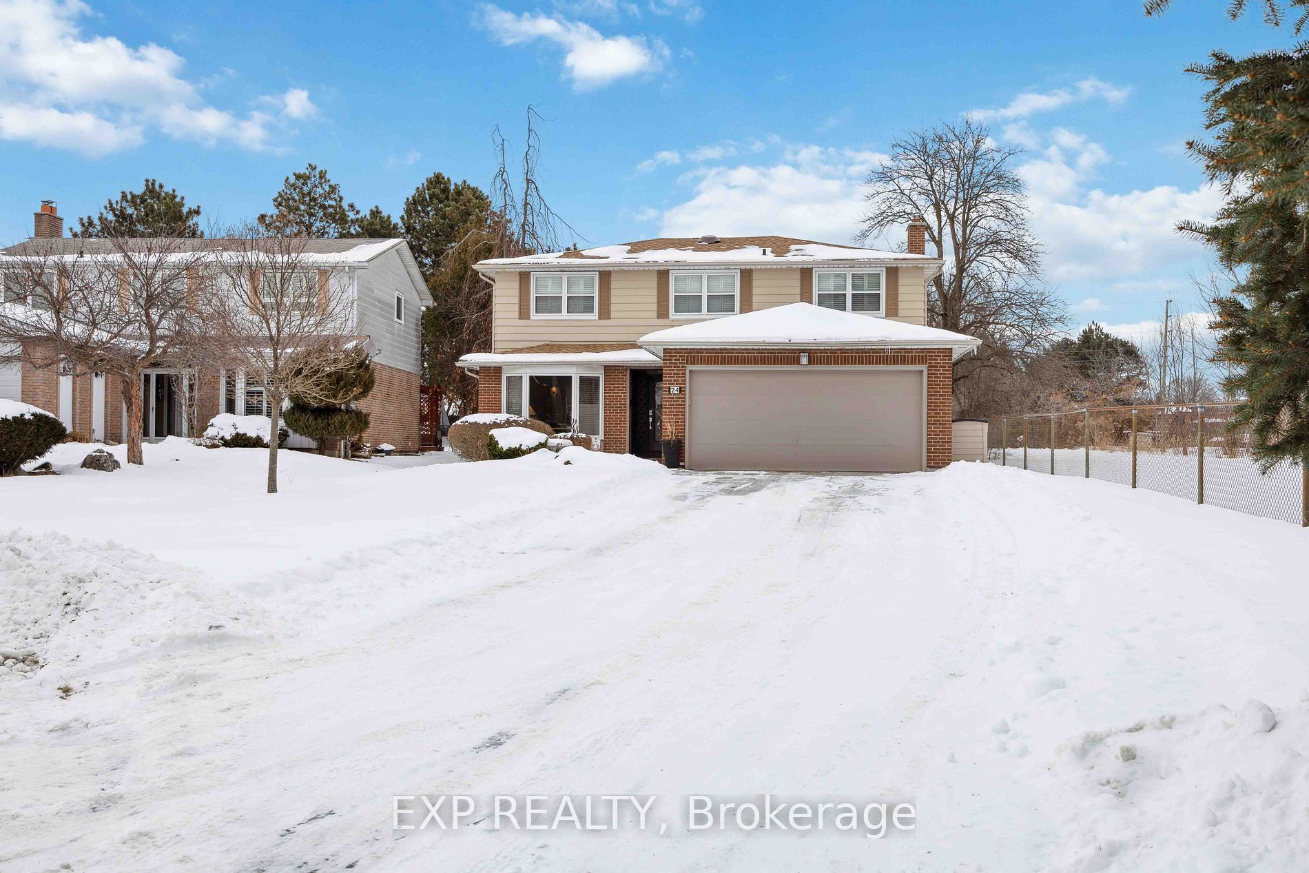 Detached home in German Mills Markham with mature trees and established neighbourhood streetscape