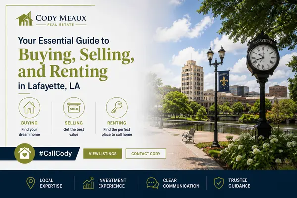 feature image of Your Essential Guide to Buying, Selling, and Renting in Lafayette, LA