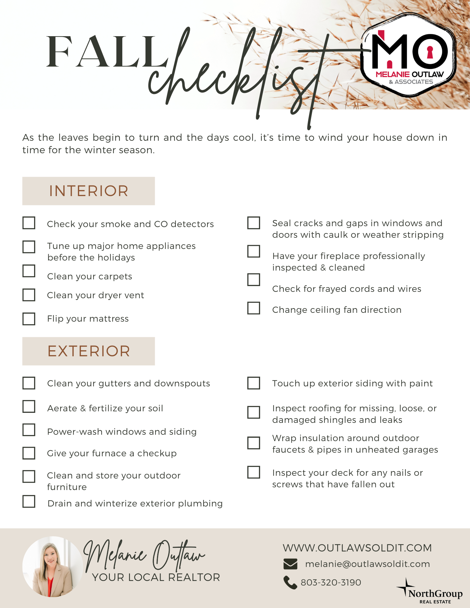 Fall Maintenance Checklist