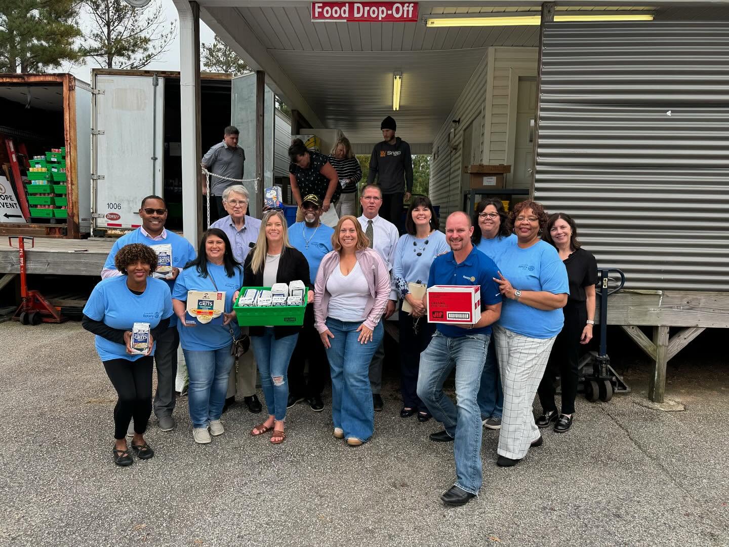 Melanie Outlaw serving HOPE's Food Pantry