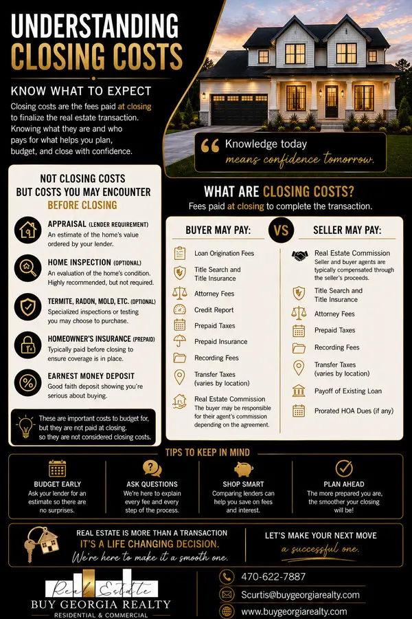 Understanding Closing Costs: Know What to Expect Before You Buy or Sell