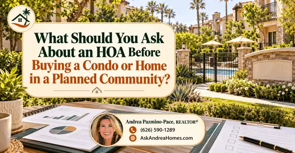 What Should You Ask About an HOA Before Buying a Condo or Home in a Planned Community?,Andrea Pazmino-Pace