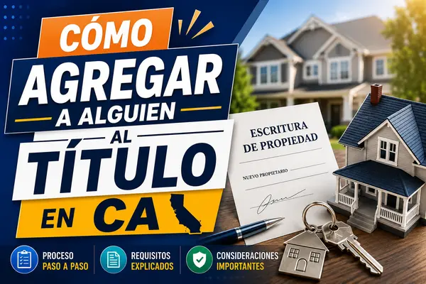 Cómo Agregar a una Persona al Título de una Propiedad en California (Guía Paso a Paso),Andrea Pazmino-Pace