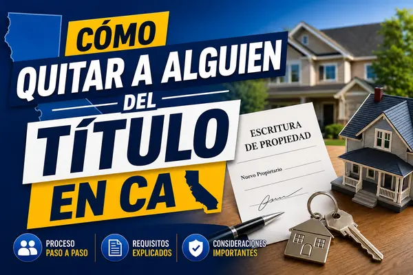 Cómo Quitar a una Persona del Título de una Propiedad en California (Guía Paso a Paso),Andrea Pazmino-Pace