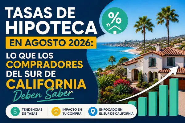 Tasas de Hipoteca en Agosto 2026: Lo que los Compradores del Sur de California Deben Saber