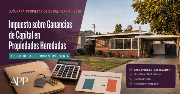Impuesto sobre ganancias de capital en propiedades heredadas en California: Guía 2026