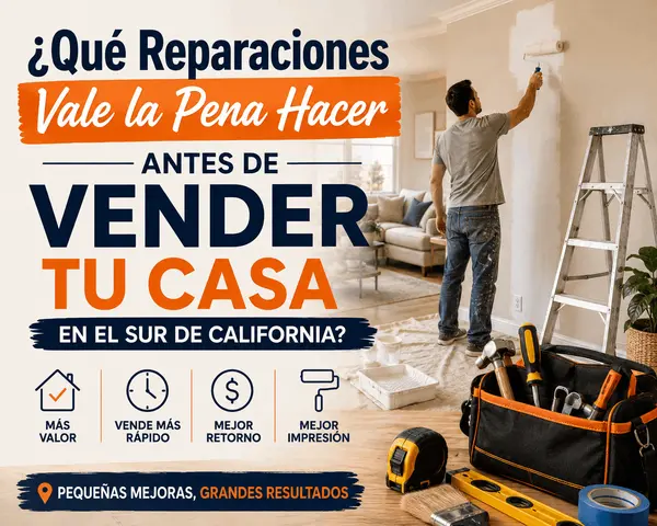 ¿Qué Reparaciones Vale la Pena Hacer Antes de Vender tu Casa en el Sur de California?,Andrea Pazmino-Pace