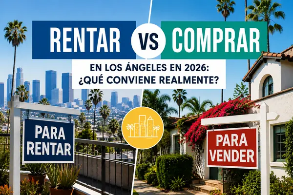 ¿Rentar o Comprar Casa en Los Ángeles en 2026? Lo Que Realmente Conviene