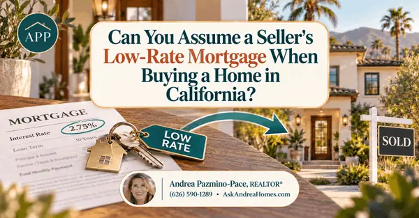 Can You Assume a Seller's Low-Rate Mortgage When Buying a Home in California?,Andrea Pazmino-Pace