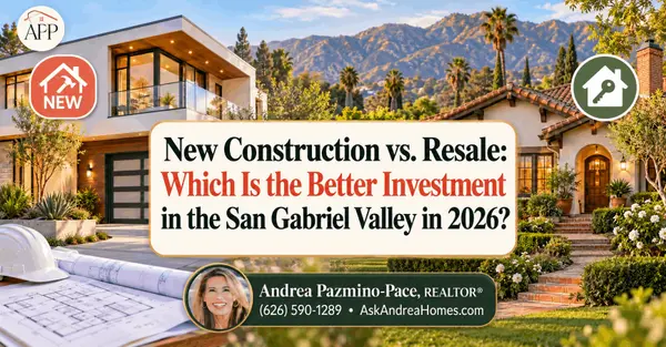New Construction vs. Resale: Which Is the Better Investment in the San Gabriel Valley in 2026?,Andrea Pazmino-Pace