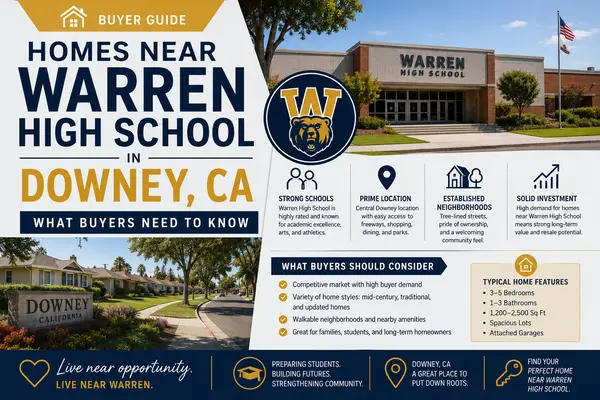 Homes Near Warren High School in Downey, CA - What Buyers Need to Know,Orlando Garcia