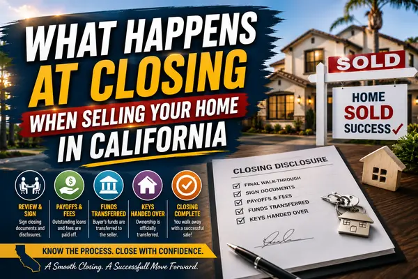 What Happens at Closing When Selling Your Home in California,Orlando Garcia