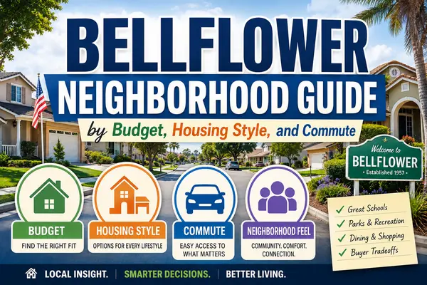 Bellflower Neighborhood Guide by Budget, Housing Style, and Commute