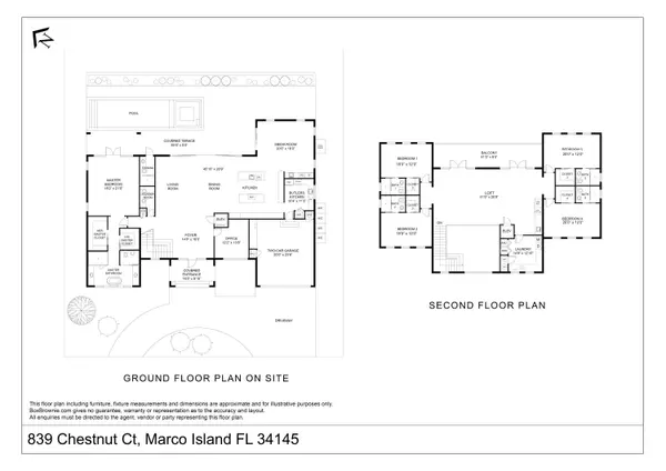 Floor plan for 839 Chestnut Court, Marco Island FL 34145