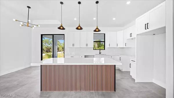 Kitchen of the Moon Model new construction home in Cape Coral FL.