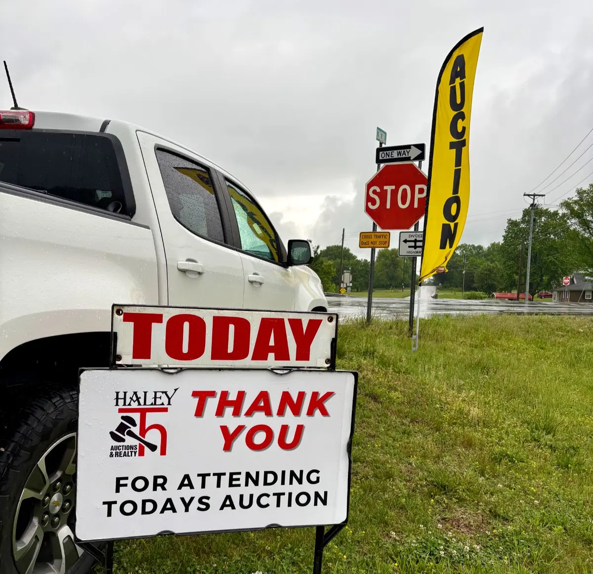 Thank you for attending todays auction sign
