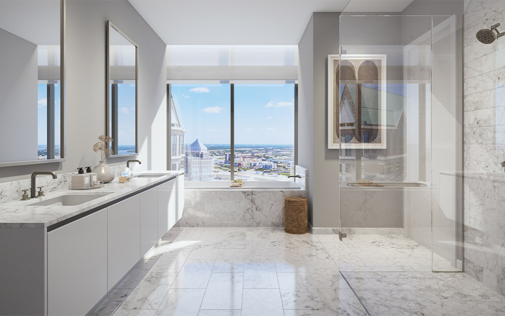 Luxury marble bathroom