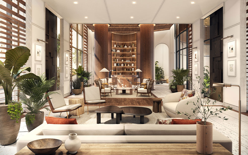 Elegant resident lounge