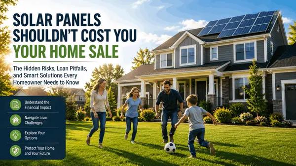 feature image of Solar Panels and Selling Your Home: What Homeowners Need to Know Before It Becomes a Deal Breaker