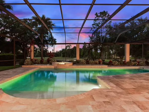 705 Guisando De Avila Tampa FL 33613 - Pool and Spa Twilight View Over 11th Green