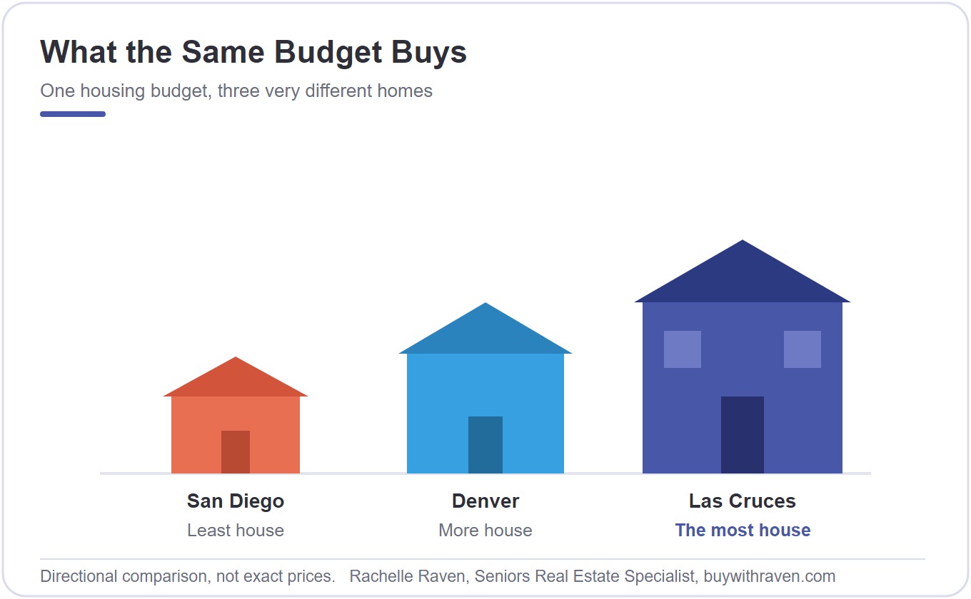 What the same housing budget buys, San Diego vs Denver vs Las Cruces