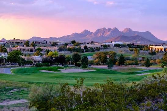 Newer homes on the East Mesa of Las Cruces with the Organ Mountains behind