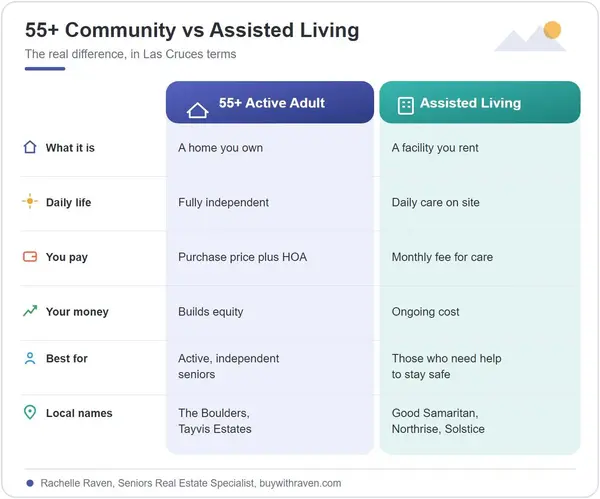 Active-Adult vs Assisted Living in Las Cruces: What's the Difference?