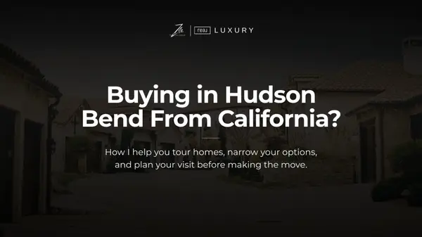 How I Help California Buyers Tour Hudson Bend Homes From Out of State