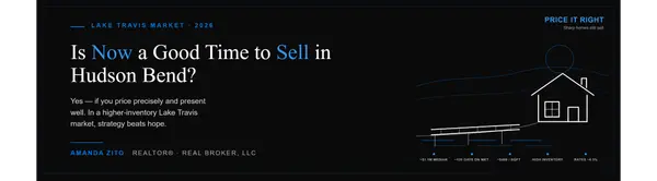 Is Now a Good Time to Sell a Home in Hudson Bend?