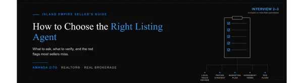 How to Choose the Right Listing Agent in the Inland Empire