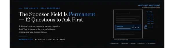 Before You Join Real Brokerage: 12 Questions You Should Ask Your Potential Sponsor