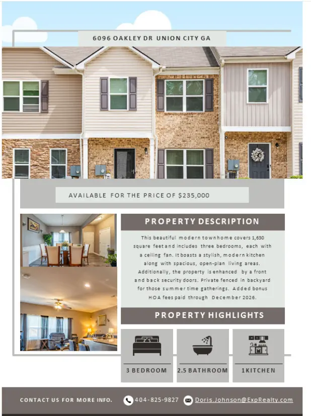 6096 Oakley Rd, Union City, GA 30291-2508