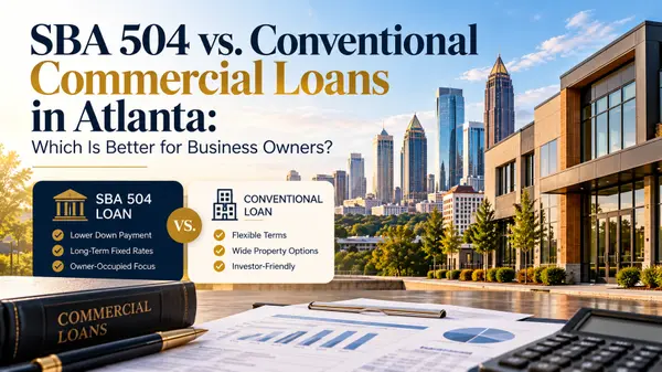 SBA 504 vs conventional commercial loans for Atlanta business owners
