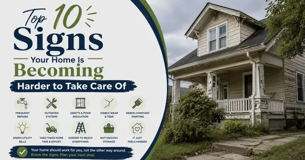 Top 10 Signs Your Home Is Becoming Harder to Take Care Of,Khem Kadariya