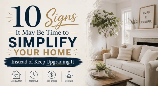 10 Signs It May Be Time to Simplify Your Home Instead of Keep Upgrading It