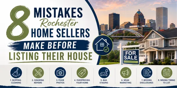 feature image of 8 Mistakes Rochester Home Sellers Make Before Listing Their House