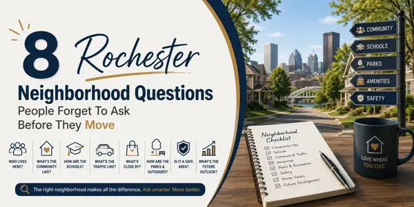 feature image of 8 Rochester Neighborhood Questions People Forget To Ask Before They Move