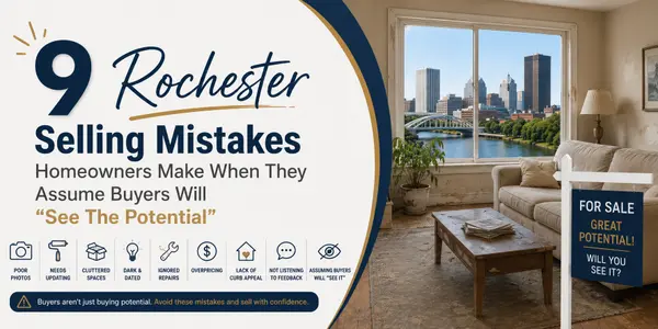 9 Rochester Selling Mistakes Homeowners Make When They Assume Buyers Will “See The Potential”
