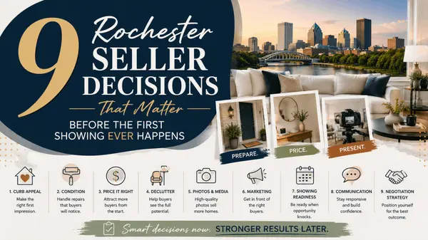 feature image of 9 Rochester Seller Decisions That Matter Before The First Showing Ever Happens