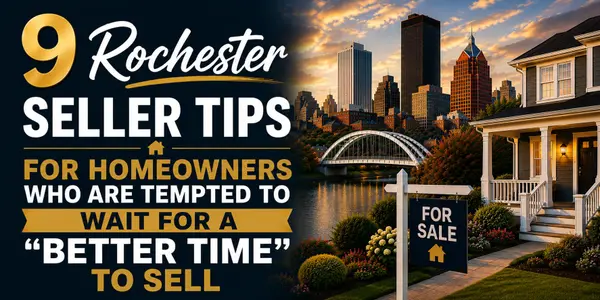feature image of 9 Rochester Seller Tips For Homeowners Who Are Tempted To Wait For A “Better Time” To Sell